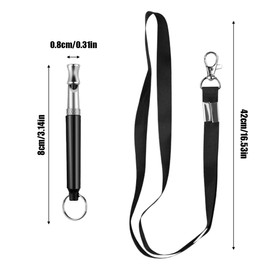 QEQSHQO Dog Whistle Against Barking Used for the Back Call Dog Whistle Against Barking Dog Whistle High Frequency Silent Adjustable Dog Whistle Against Barking with Lanyard