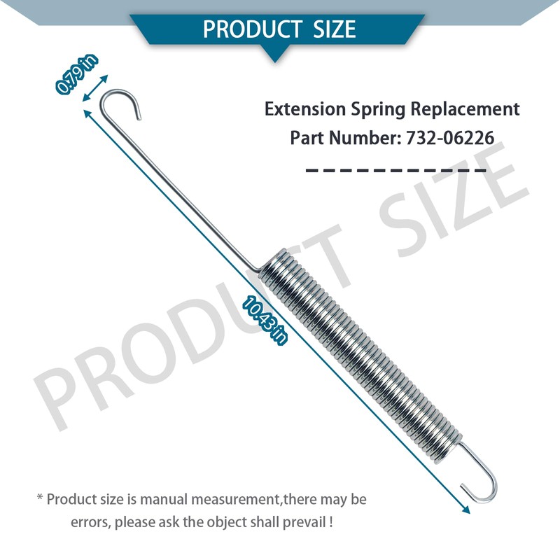 732-06226 Tension Spring Replacement Compatible with CUB Cadet Mower Spring