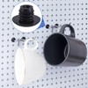 Isslly 30PCS Pegboard Hook Locks, Black Peg Hook Stoppers Clips,