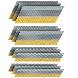 SITLDY 15 Gauge DA Angled Finish Nails, 34-Degree, 2000-Pack (2-1/2", 2", 1-1/2“, 1-1/4" 500 Per Sizes), Galvanized Assorted Size Project Pack, for Pneumatic, Electric Angled Finish Nailer