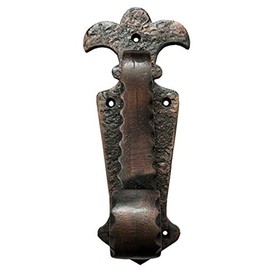 Adonai Hardware Leummim Antique Iron Front Entry Sturdy Stylish Ring Door Knockers (Oil Rubbed Bronze) Vintage Wooden Barn Shed Doors, Gates, Fences, Furniture and Farmhouse