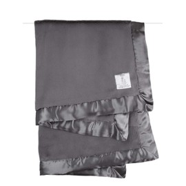 Little Giraffe Luxe Stroller Baby Blanket, Charcoal, 29" x 35"