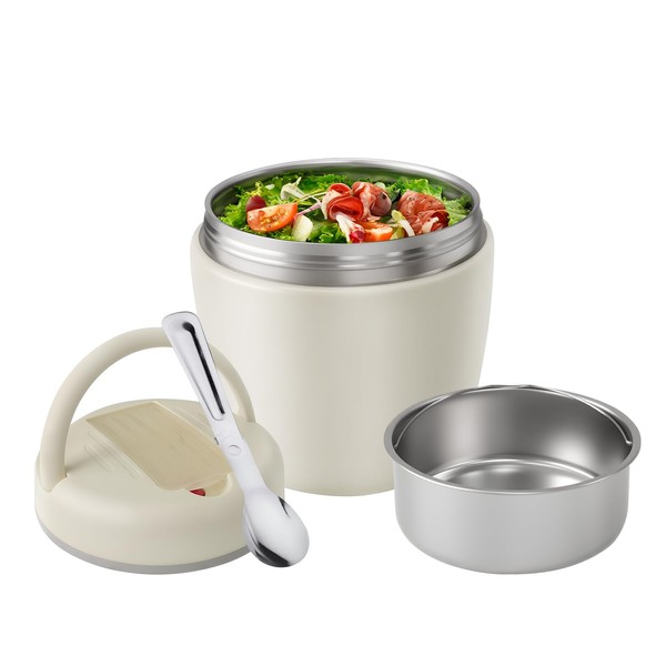 YRPOMJV Insulated Food Jar with Spoon, 42oz Vacuum Insulated Food