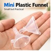 20-Piece Mini Clear Plastic Funnel Set for Small Bottle Filling