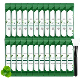 24PCS Hydrating Facial Clay Mask Set, Moisturizing Deep Cleansing Mud Mask Skin Care Set, Travel Size Long Lasting Oil Control Face Clay Mask Skincare Set A9