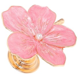 Alipis Petal Drawer Knobs: Zinc Alloy Flower Dresser Knobs - Decorative Dresser Handles for Women Closet Cupboard Wardrobe Furniture Accessories (Pink)