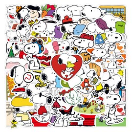 Pack of 50 Cartoon Dog Stickers for Laptop, Bumper, Skateboard, Water Bottles, Computer, Phone, Guitar, Cartoon Stickers for Kids, Teens and Adults