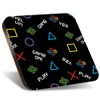 1 x Square Jumbo Size Coaster 12cm Game Gamer Computer