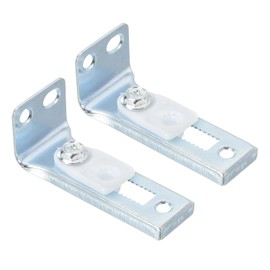 PATIKIL Bifold Door Hardware, 0.9 Inch Bi-Fold Door Bottom Bracket Bifold Closet Door Hardware Repair Part Kit for Folding Closet Sliding Door, Silver