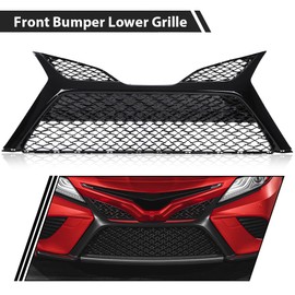 CROSSDESIGN Front Bumper Lower Grille Compatible with Toyota Camry SE XSE 2018 2019 2020 5310206520, TO1036185