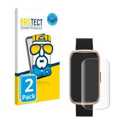 BROTECT Pack of 2 Full Cover Screen Protectors for Ruxingx Fitness Tracker 1.47 Inch Full Screen Protector Film [3D Curved, Crystal Clear]