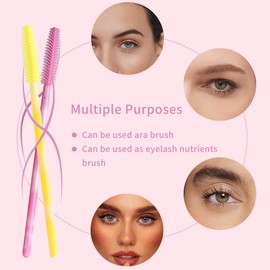 Disposable Silicone Eyelash Mascara Brushes Wands Applicator Eyebrow Brush Makeup Tool Kit Set Tool Bulk
