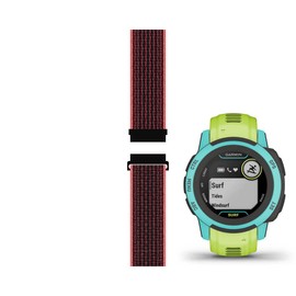 LuxuryJOY Sport Mesh Strap compatible with Garmin Instinct 2S (Solar/Standard/Camo/Tactical/Surf/Dezl) Smartwatch Replacement Bands Quick Release Wristband - 21#, Medium