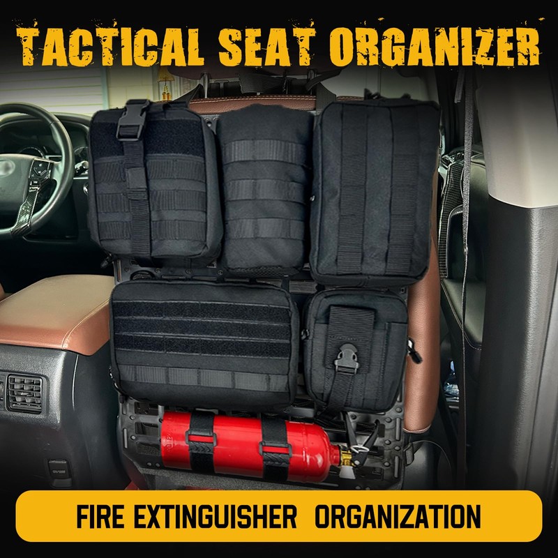 Yawayda Rigid MOLLE Panel Seat Back Organizer – Tactical Car