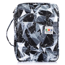 SUMTREE 220 Pcs Large Capacity School Office Pencil Case, gray, Fashionable