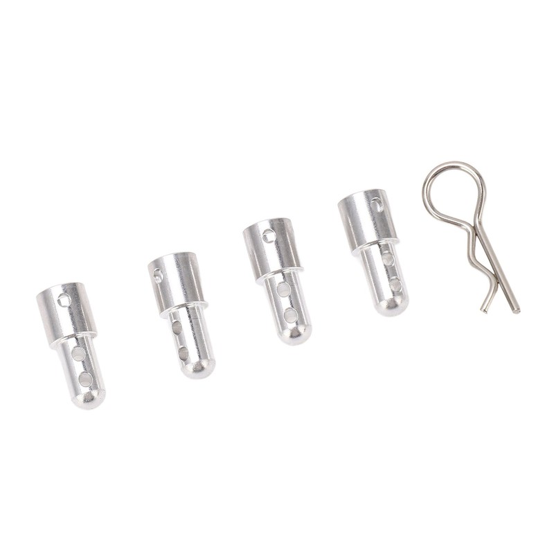4Pcs RC Body Post Mount Stable High Strength Silver Rugged