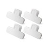 Chip Clips, 4 Pack Food Clips, Covered with Silicone,Upgrade Wide