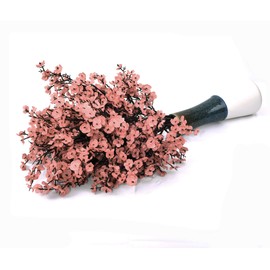 JAKY Global Babys Breath Fabric Cloth Artificial Flowers 6 Bundle European Fake Silk Plants Decor Wedding Party Decoration Bouquets Real Touch DIY Home Garden (Autumn Pink-6pcs)