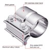 Vechkom 2.0 Inch Exhaust Clamp Butt Lap Joint Band Clamp