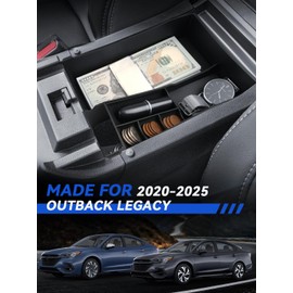 LANTU for 2025 Outback Center Console Organizer Subaru Outback Legacy 2020-2022 2023 2024 2025 Accessories Armrest Tray Middle Storage Box Insert Container Durable ABS Plastic-Upper Box