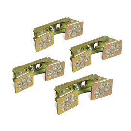 JOYOKYOPK Heavy Duty 4-1/4" Magnetic V-Pads Kit 4 PCS Welding Tools Pad for Tools Magnetic Welding Clamps Removable Back Plate Pull Force 58 LBS.