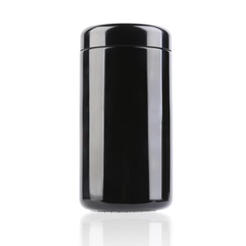 500ml Black Ultraviolet Glass Jar with Lid,500g Airtight Smell Proof Container,Refillable Containers Jar,Ideal for Long term storage Oil,Tea,Coffee,Spices