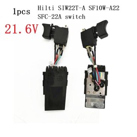 SPORTARC Electronic On/Off Switch for Hilti SF22-A, SFH22-A, SIW22T-A, SF10W-A22, 21.6V Black