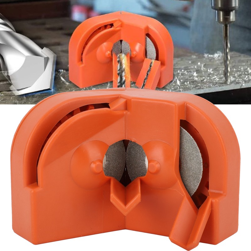 Drill Bit Grinding Sharpener Plastic Orange Effcient Versatile Electric Drill