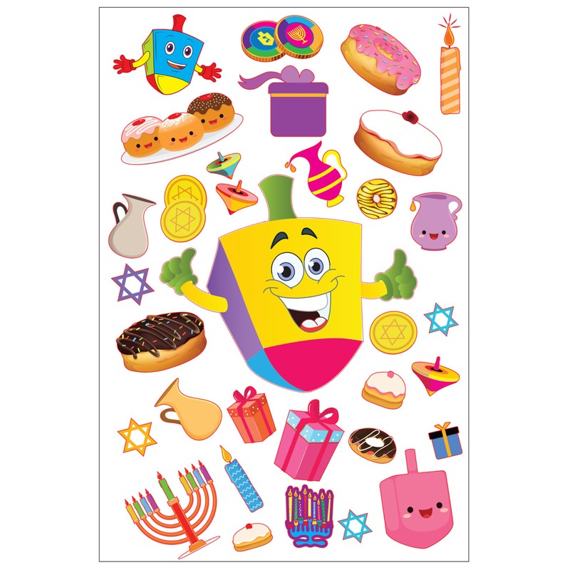 Hanukkah Window Clings Decals - Hanukkah Decorations Chanukah Window Clings