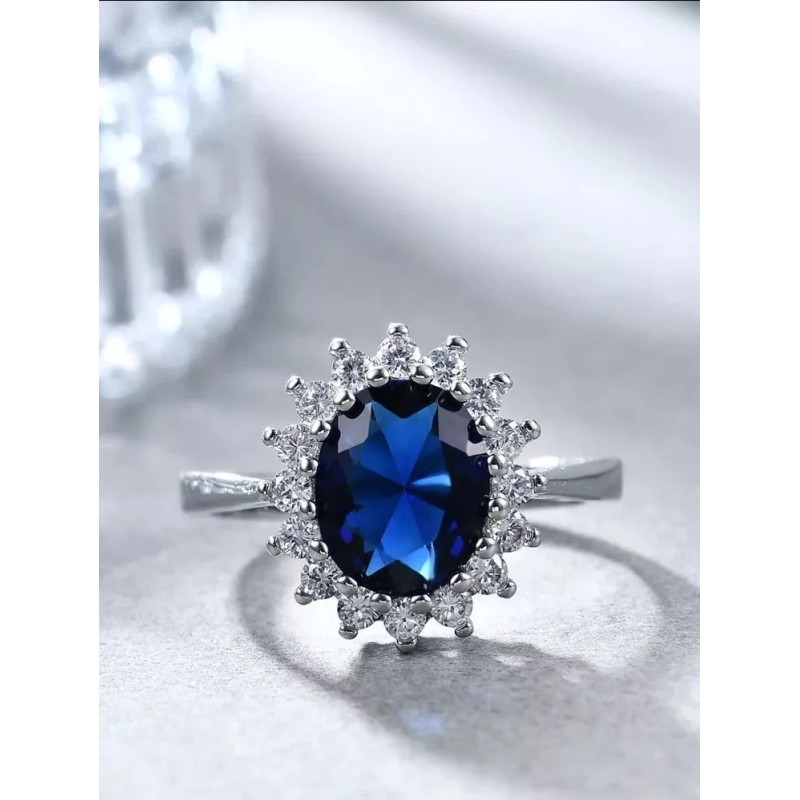 Dtup Anillo Lady Di Princesa Katte Con Estuche Reina Corona