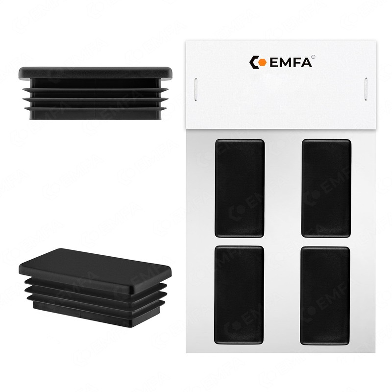 EMFA Lamellar Plugs 80 x 50 mm for Rectangular Tube