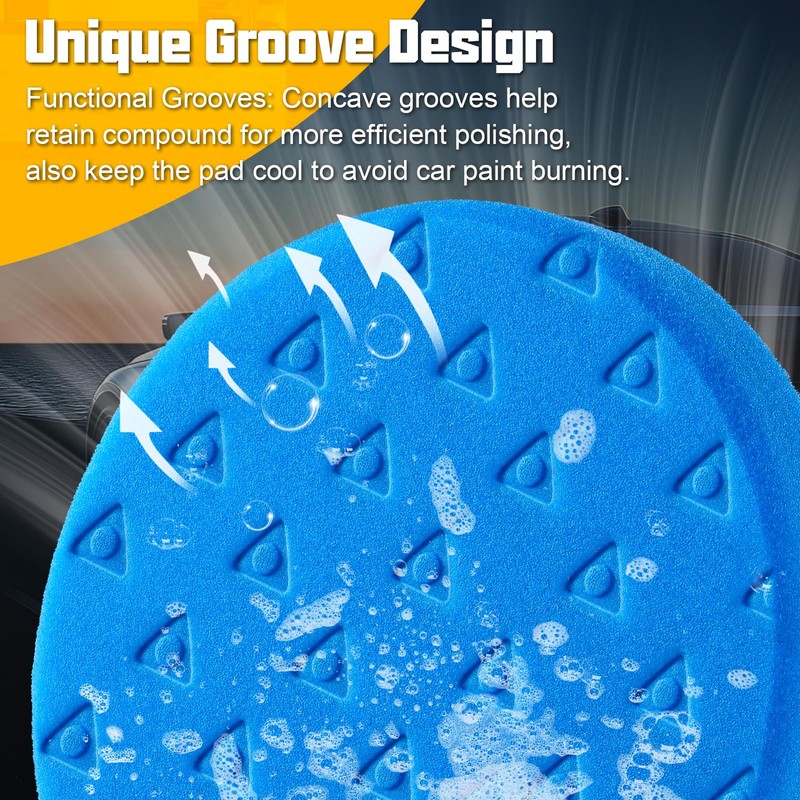 8 Pcs Buffing Polishing Pads, 6 Inch Polishing Pads, Car