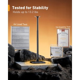 Perlegear Speaker Stands Compatible with Sonos Era 100, One, One SL, Play:1, 32”-43” Height Adjustable Floor Speaker Stand, Surround Sound Speaker Stand with Cable Management up to 13.2 lbs, PGSS13