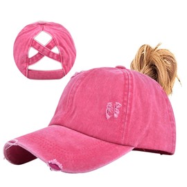 Enwokran Baseball Cap Men's Quirky Bizarre Embroidery Hats Unisex Hip Hop Trucker Caps Adjustable Mesh Back UV Protection Sports Travel Outdoor Sun Protection Hats Baseball Cap, pink-red