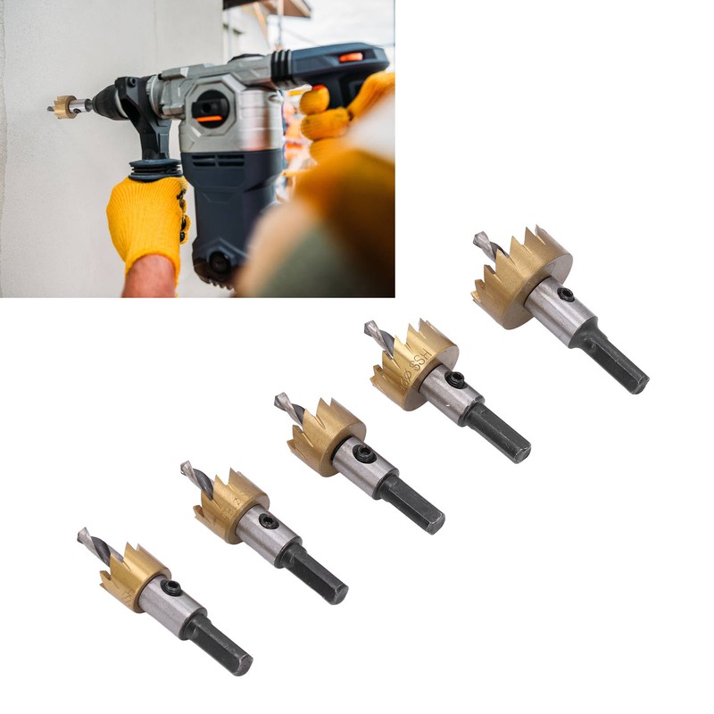 5pcs High Speed Steel Hole Drill Opener High Speed Steel