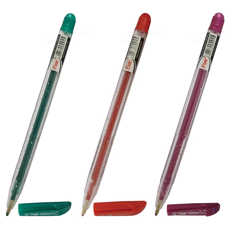 iGlitter Xtra Sparkle Glitter Gel Pens, MULTICOLOUR, Medium Point (1.0mm),