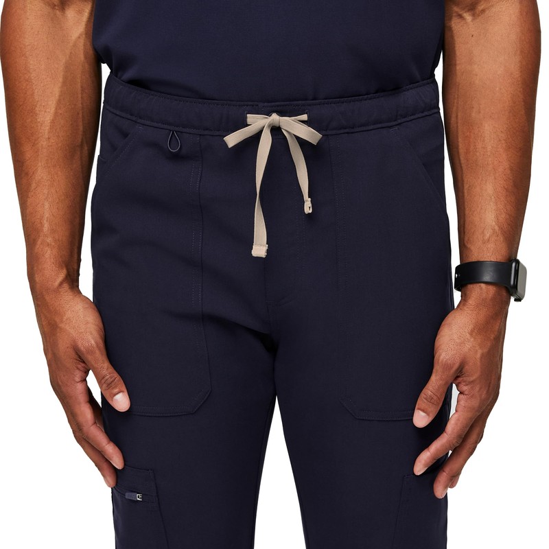 FIGS Cairo Cargo Scrub Pants for Men – Navy Blue,