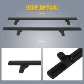 OCPTY Universal 50" Window Frame Roof Rack Cross Bars Luggage Racks Rooftop Cargo Carrier Bag Luggage Kayak Canoe Bike Snowboard Skiboard