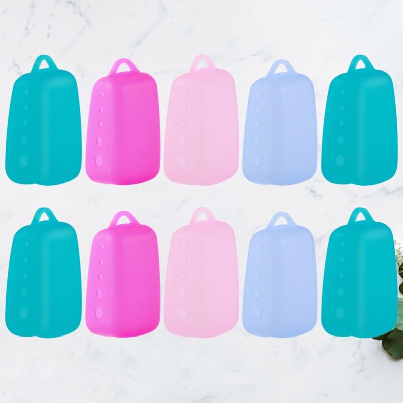 10 Piezas Funda para Cepillo de Dientes de Silicona Camping