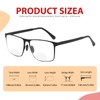 UXAOSVME Progressive Multifocus Reading Glasses Anti Blue Light Photochromic/Bifocal Reading