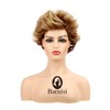 Baruisi Short Brown Pixie Wigs for Women Natural Looking Layered