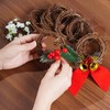 Grapevine Wreath Set, Marrywindix 16 Pieces Natural Vine Branch Wreath