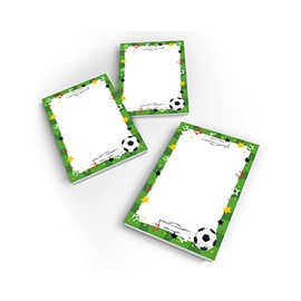 Junapack 12 Mini Notepads Football Party Bags for Children's Birthday Party Favours for Boys / A7 Format