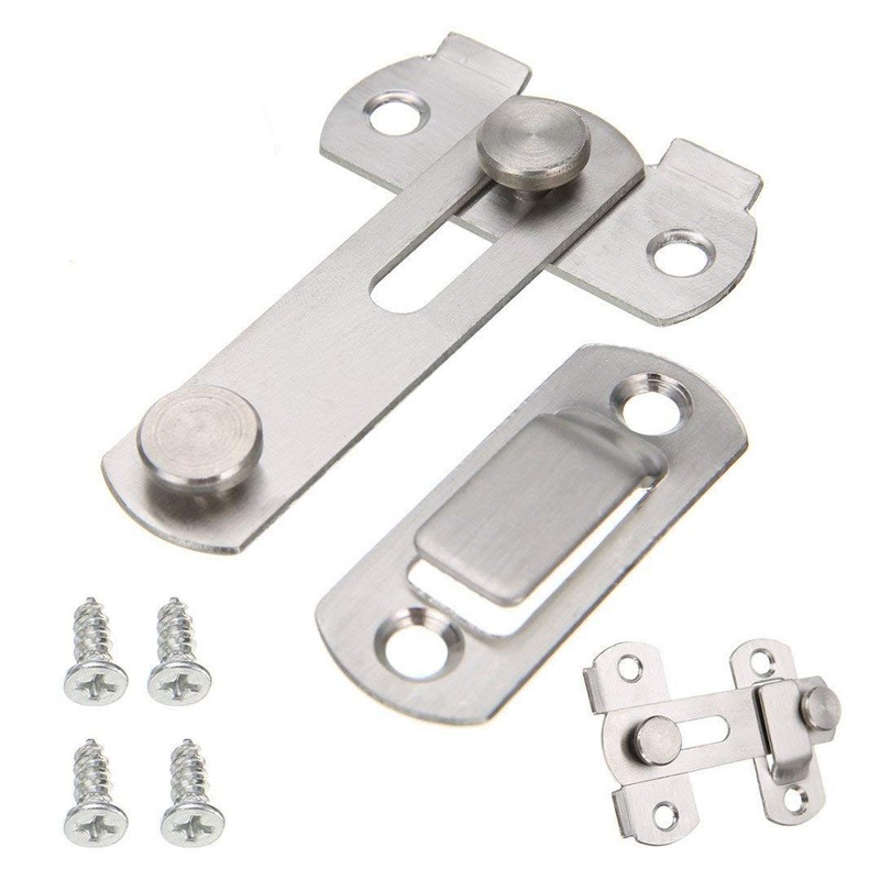 Gasea 6 Packs Stainless Steel Gate Latches Bar Latch Safety