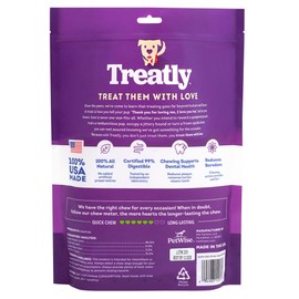 Treatly USA Beefhide Chip Rolls 5-6" Dog Chew Treats - Natural Flavor, 22 Count/1 Pack