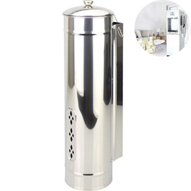 TINTON LIFE Adjustable Stainless Steel Disposable Paper Plastic Cup Dispenser with Cover Water Coffee Holder Fits 4oz to 7oz Flat Cup Size