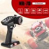 NEEBRC Transmisor RC de 7 canales con receptor, sistema de