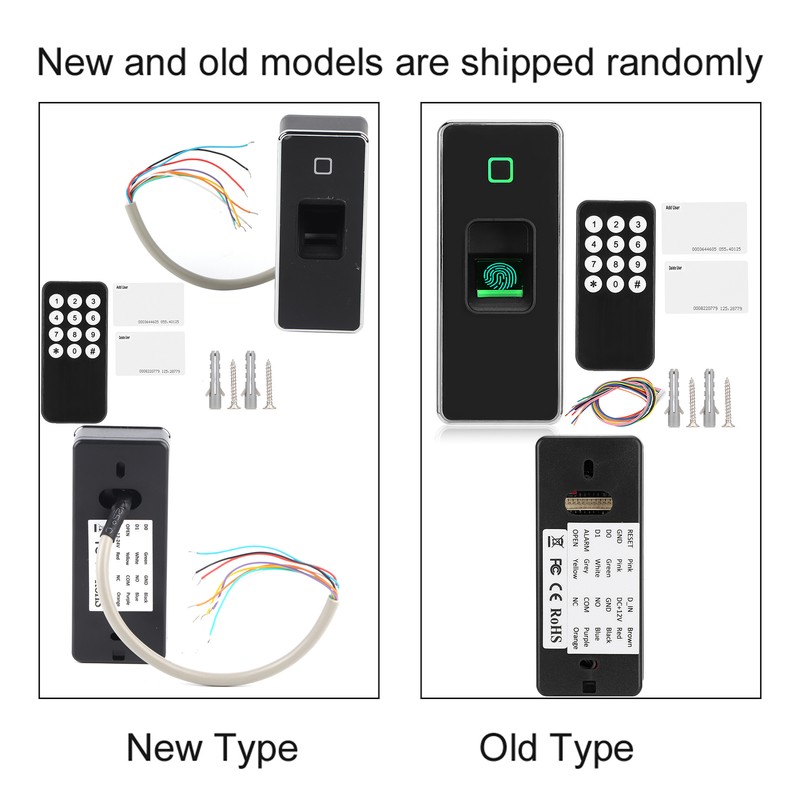 Metal Access Controller 125KHZ RFID Card Reader Waterproof Fingerprint Door