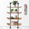 Industrial Shelves - 4 Tier Industrial Decor Pipe Bookcase Using