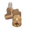 Quick Connecting Pivoting Coupler Attachment 1/4in for Pressure Washer Nozzle